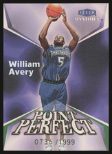 1999-00 Fleer Mystique #5 PP William Avery Point Perfect #/1999 SN