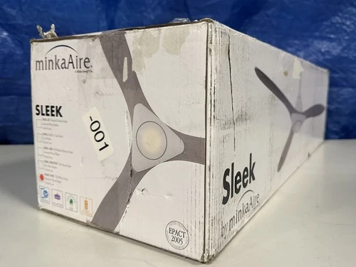 Minka Aire F868L-WHF Sleek 60" LED Indoor Flat White Smart Ceiling Fan + Remote - Picture 1 of 6