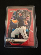 Blake Burke 2025 Panini Prizm - Ruby Red Wave Prizm #189 - Milwaukee Brewers
