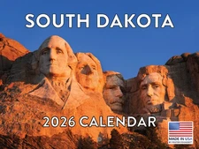 South Dakota Calendar 2026 Monthly Wall Calender 12 Month 12x18