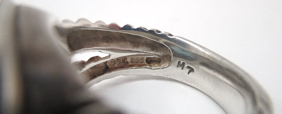 Anillo David Yurman "Albion" Plata de Ley con Topacio Azul y Diamantes Talla 7 Foto 3 de 4