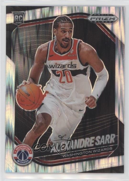 2024-25 Panini Prizm Black Skewed Prizm 208/249 Alexandre Sarr #46 1p83