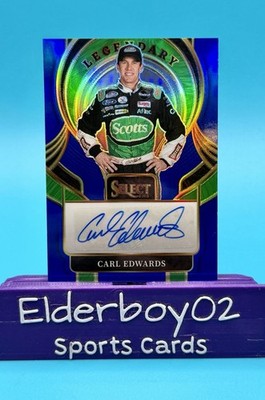 Carl Edwards /99 Auto Legendary Signatures Blue Prizm 2026 Panini Select Racing