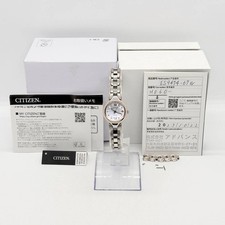 CITIZEN Watch EXCEED ES9474-67W Eco-Drive White Pearl Working w/Box, Warranty
