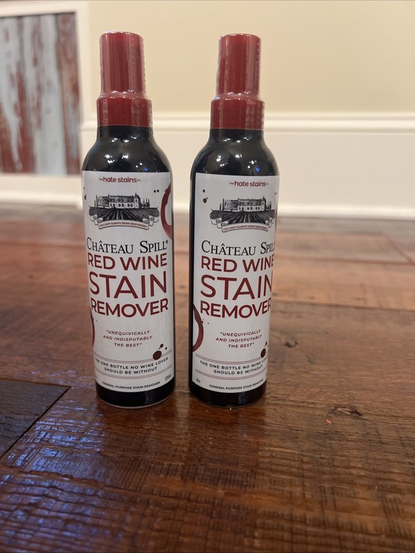 LOT OF 2 - CHATEAU SPILL Red Wine Stain Remover Spray - 4 Oz  NEW SEALED