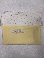 Y2K Gymboree Petting Zoo Farm Animal Baby Blanket Yellow Sheep Bunny Chick Cow