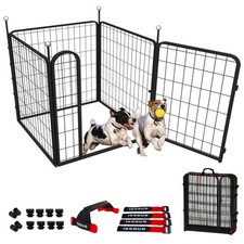 Portable Dog Crates  Playpen 32'' Metal Pet for Small/Medium Dogs
