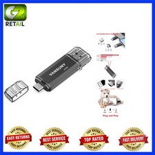 Compact 64GB USB 3.0 & USB C Flash Drive - Reliable Data Transfer Solution