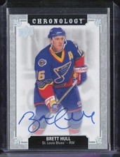 2018 Upper Deck Chronology Brett Hull Auto Autograph 