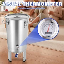 8 Gal Stainless Steel Home Brew Kettle Set Beer Brew Bucket Fermentor