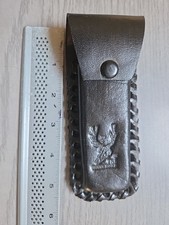 Black Leather Belt Sheath 4in.