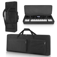 76-Key Piano Keyboard Case Bag     Portable Padded Gig Bag with Adjustable Back
