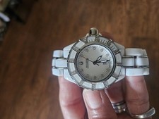 Bulova Accutron Saphire Crystal White Ceramic 14K Gold with Diamonds