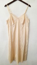 Vintage Montgomery Ward Slip Dress Nightgown Tan Peach Size 40