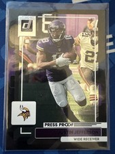 2022 panini donruss purple 2021 season touchdowns justin jefferson /10