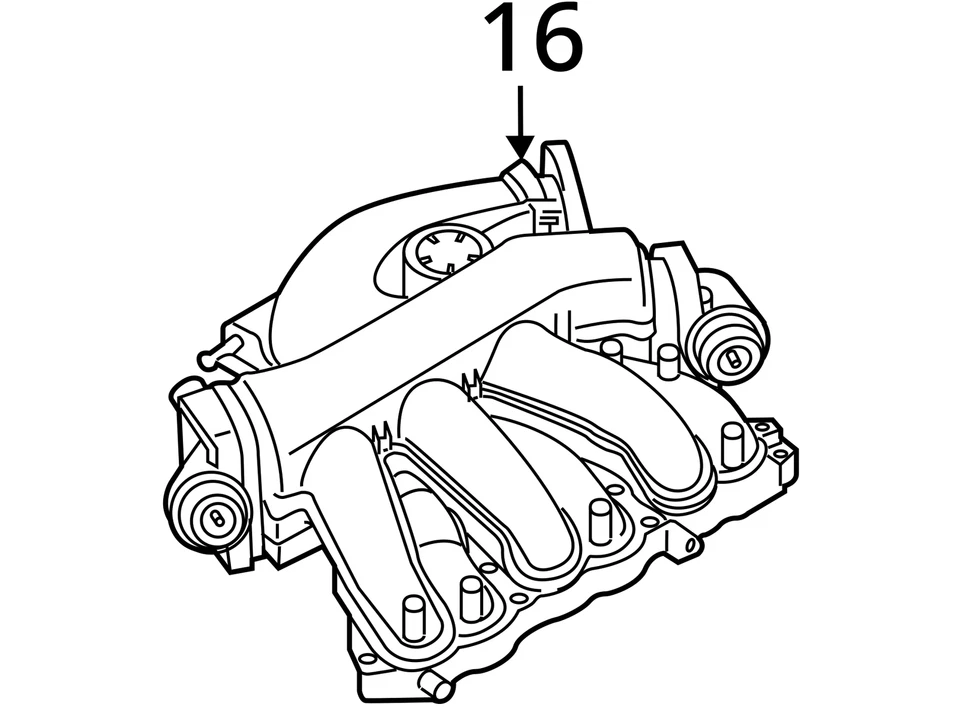 2017-2025 INFINITI QX60 ENIGNE AIR INTAKE MANIFOLD 140104RA0A OEM - Imagem 4 de 4
