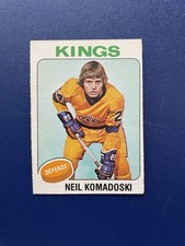 1975/76 OPC Hockey Neil Komadoski Card # 238 In Excellent Condition