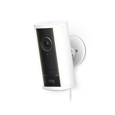 Ring Spotlight Cam Pro (Newest Model, 4k, White, Plug-In)