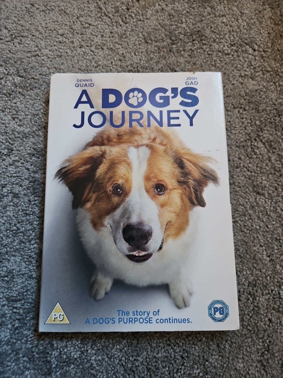 A Dog's Journey DVD (2019) Dennis Quaid, Mancuso (DIR) cert PG Amazing Value