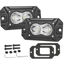 2PCS 3 Flood Diffused White Rectangle LED Flu...