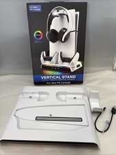 RGB Vertical Cooling Stand Charging Dock Headset Holder for PS5