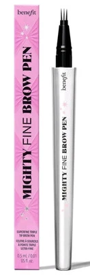 Benefit Mighty Fine Brow FINE TRIPLE Tip Pen,4 WARM DEEP BROWN,ONLY 18 RRP 26