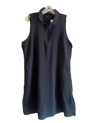 Puma Black Sleeveless Cruise Golf Dress With Pockets Size XL NWT