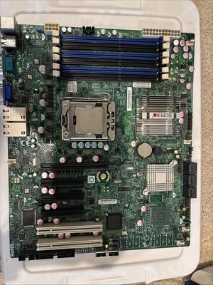 Supermicro X8STE motherboard with Xeon E5649 CPU UNTESTED FOR PARTS