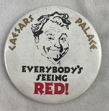 Pin-Back Button Pin #042-RED SKELTON Everybody’s Seeing RED-Caesars Palace-3
