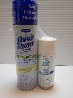#ad Good Night Bed Bug Spray 16oz and 3 oz combo Odorless Water Based $29.99