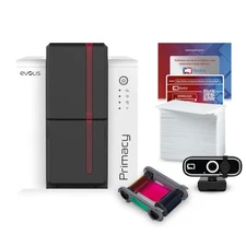 Bodno Evolis Primacy 2 Single Sided ID Card Printer & Complete Supplies Package