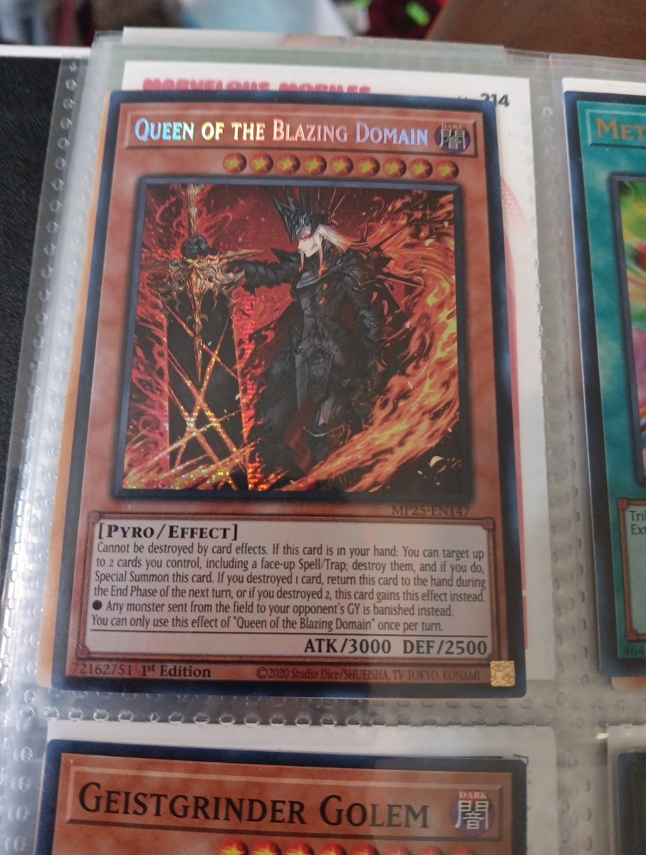 Queen of the Blazing Domain MP25-EN147 2025 Mega-Pack 1st Edition