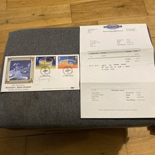25th anniversary of the first soft moon landing signed Alexi Leonov coa