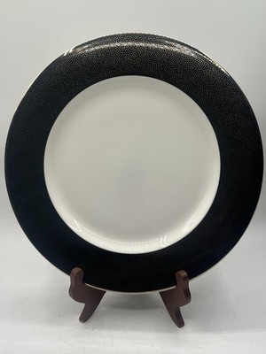 Prouna Fine Bone China Platinum Dust  #7379 Dinner Plate 12 