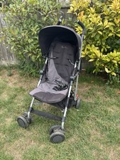 Silver Cross Pop Stroller Black Pushchair with Raincover
