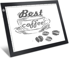 Black A4 Dimmable LED Artcraft Light Box Tracer Slim Pad,