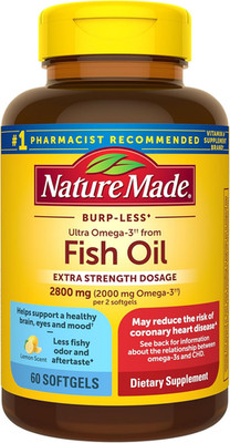 Nature Made Ultra Omega-3 Fish Oil 2800mg Extra Strength 60 Softgels