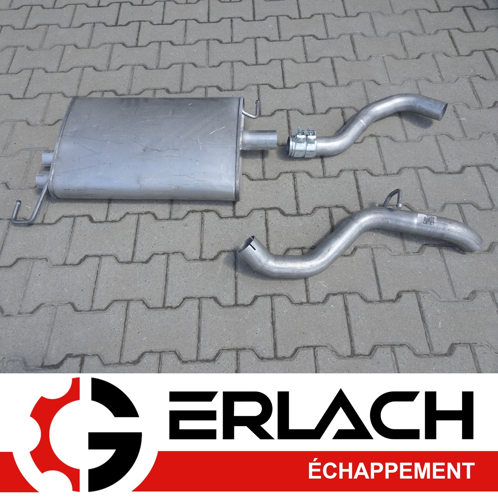 Silencieux echappement Mercedes ML350 W163 acier aluminise