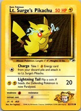 Lt. Surges Pikachu Common Gym Heroes 081/132 ...