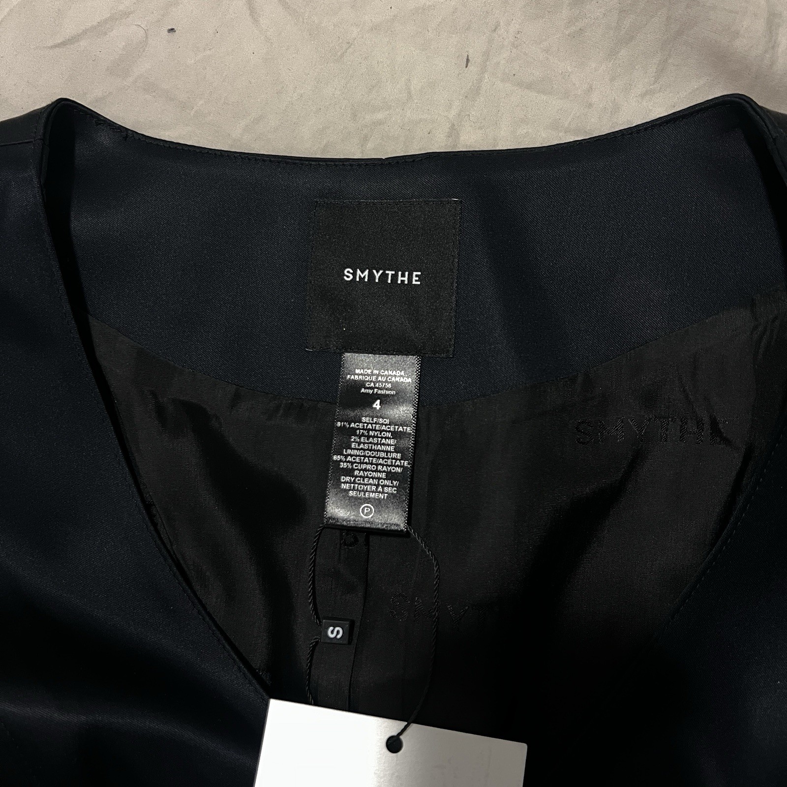 Smythe Tuxedo Waistcoat Size 4 Midnight Navy Tailored Vest SmytheHouse NWT $425