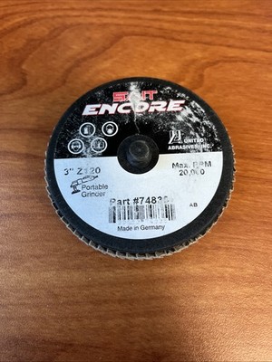 United Abrasives SAIT 74835 3'' Sait-Lok-R Encore Mini Flap Disc 120 Grit 10 pack
