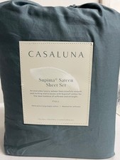 Casaluna Full Supima Sateen Sheet Set, New