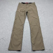 Wrangler ATG Cliffside Utility Work Pants Men's 34x34 Brown Nylon Canvas Trouser