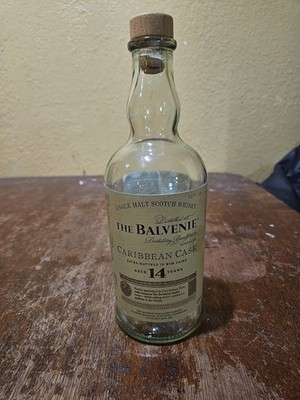 The Balvenie 14 Year Caribbean Cask empty bottle 