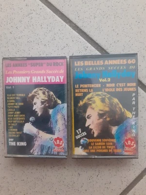 JOHNNY HALLYDAY 1 LOT DE 2 K7 AUDIO IDS PAR THE KING VOL 1 ET VOL 2 - Photo 1/2