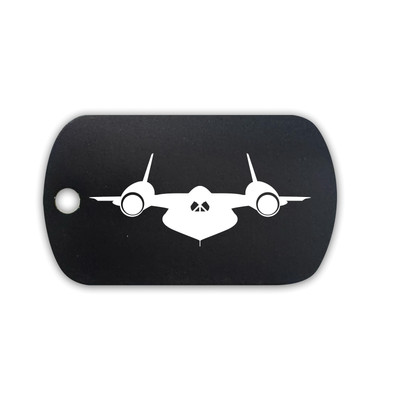 SR-71 Blackbird V3 GI Dog Tag Aluminum Keychain with Custom Engraving