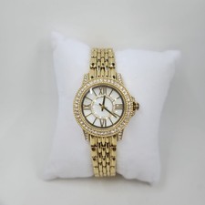 Diamonique Cubic Zirconia Clear Watch, Goldtone