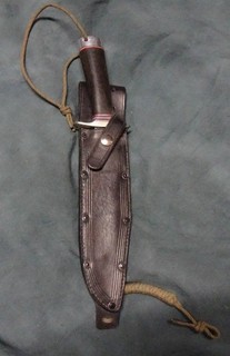 Orig Vintage Hand Made Fixed Blade Knife "Mike Silvey # 1288" With Sheath