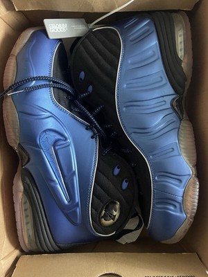 Nike Air Penny 1/2 Cent Size 12 Blue Basketball Shoes Men's Sneakers