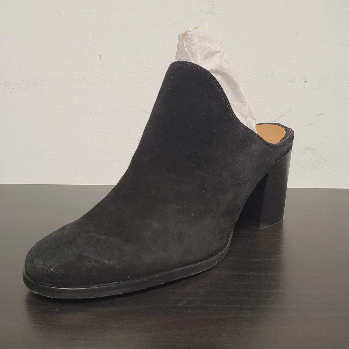 Frye Naomi Mule Black Oiled Suede Women s Clog Mule Shoes Size 7 M New in Box